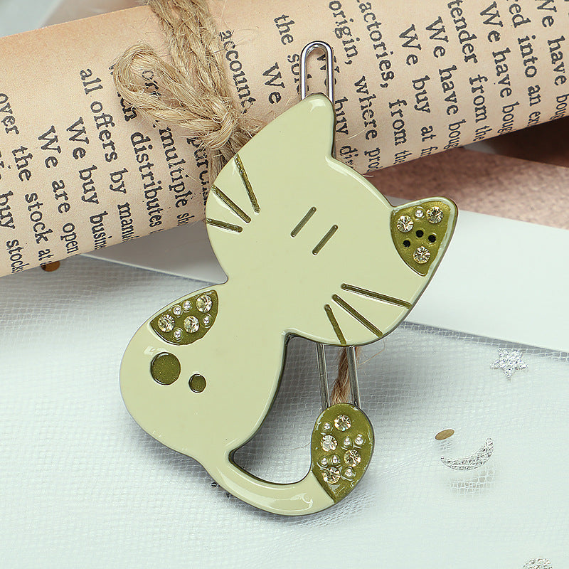 Acetate board cat hair clip (Minimo de compra 2) MYA-PeiY003