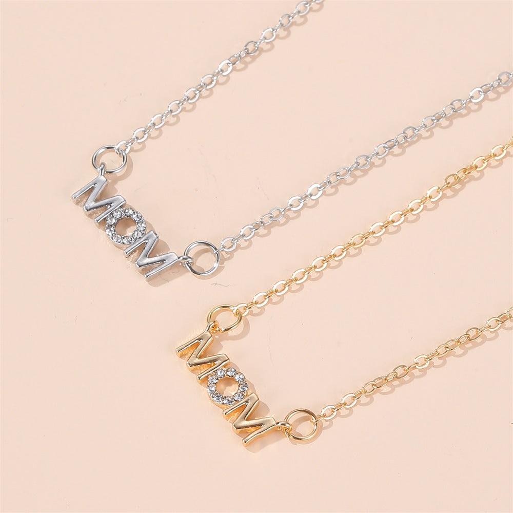 Alloy MOM Mother's Day Necklace MIC-MiaoY043