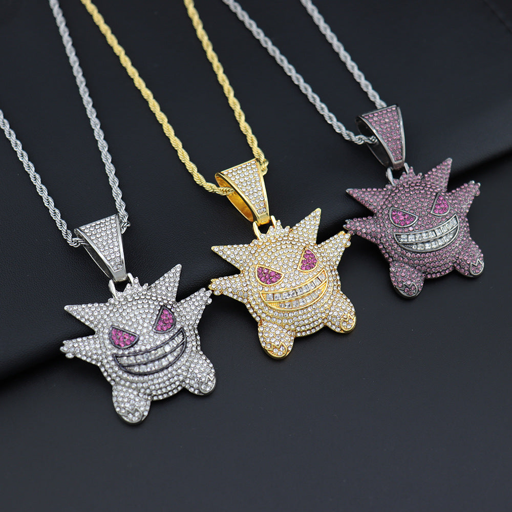 Necklaces Alloy Rhinestone Stainless Steel Cartoon Anime (M) Haojie004