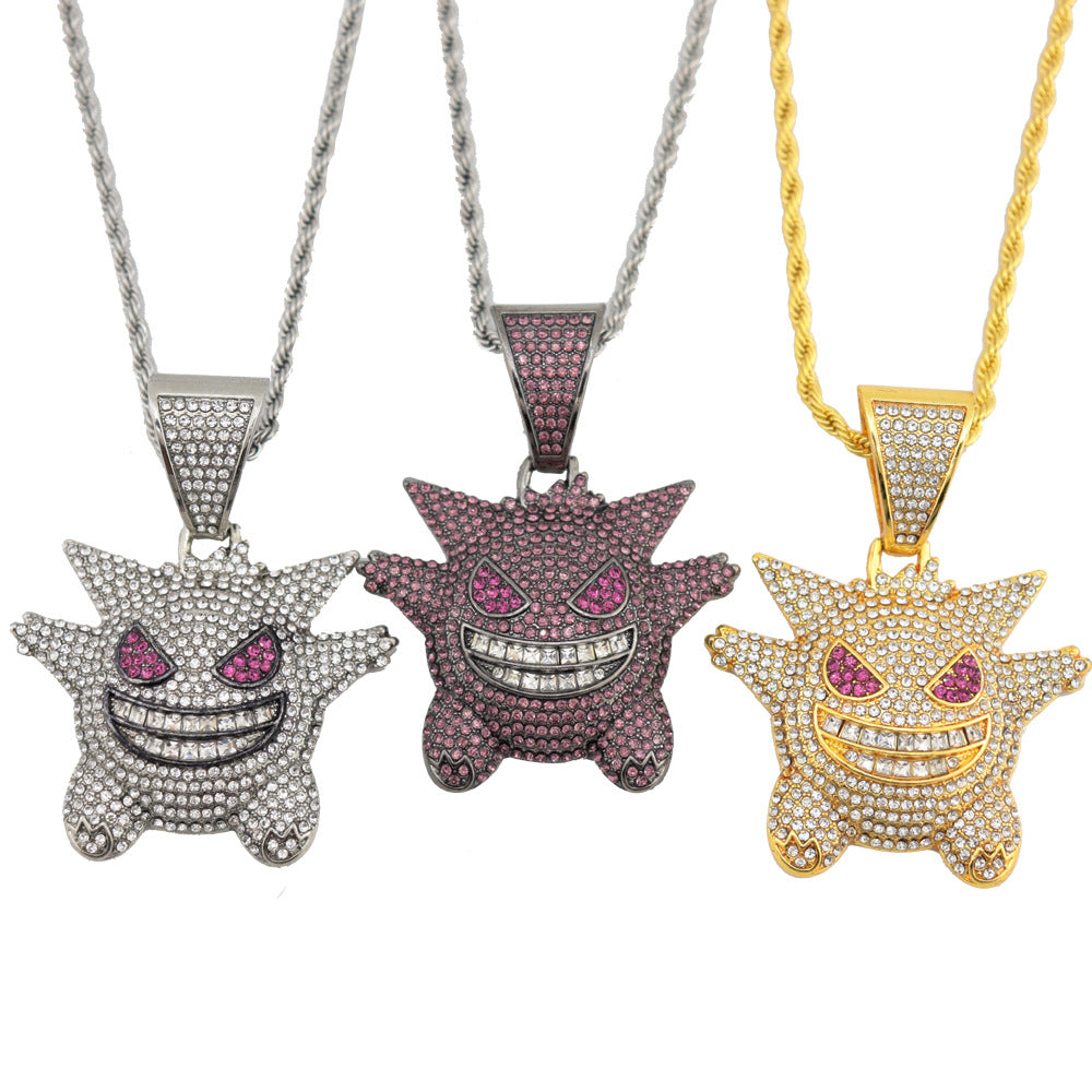 Necklaces Alloy Rhinestone Stainless Steel Cartoon Anime (M) Haojie004