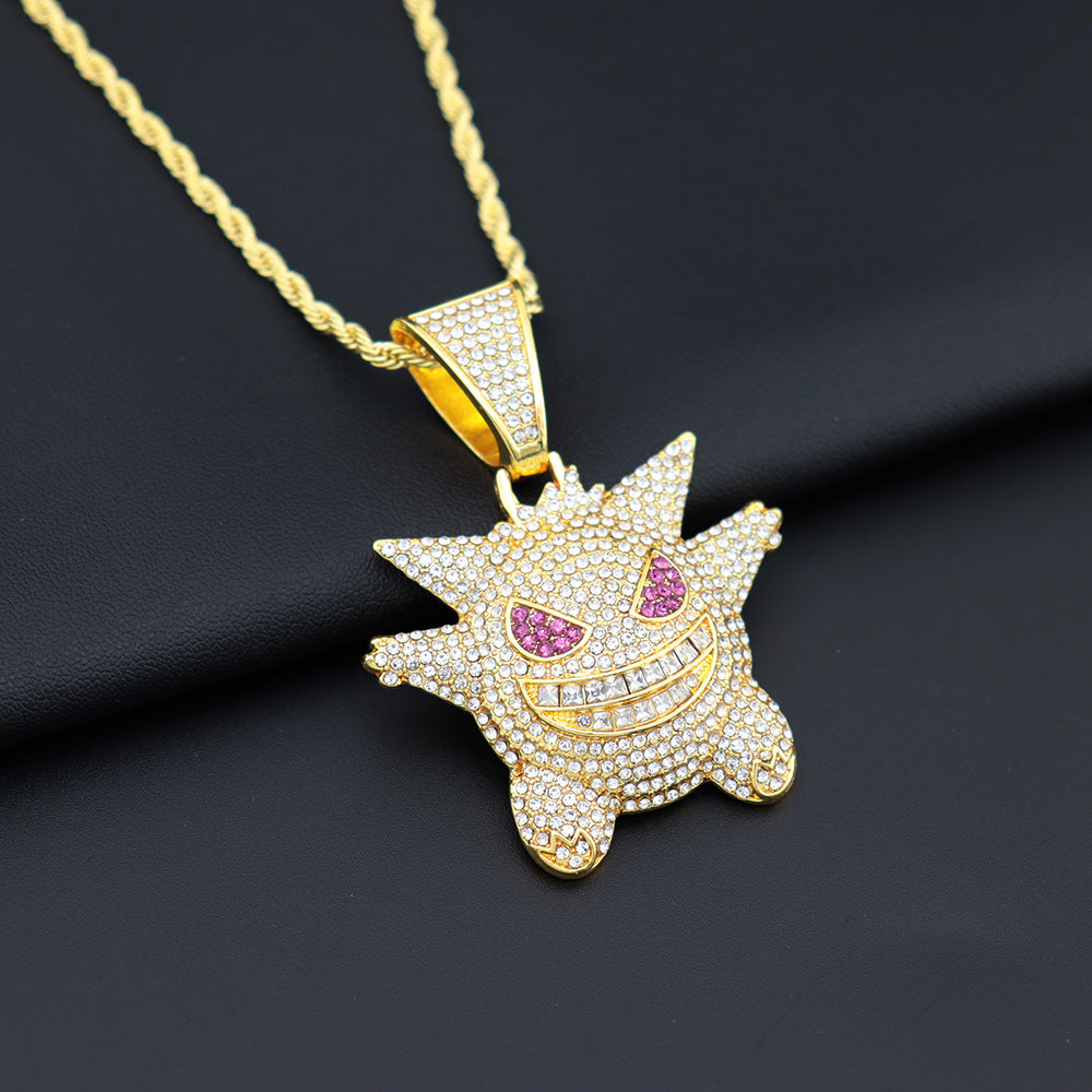 Necklaces Alloy Rhinestone Stainless Steel Cartoon Anime (M) Haojie004