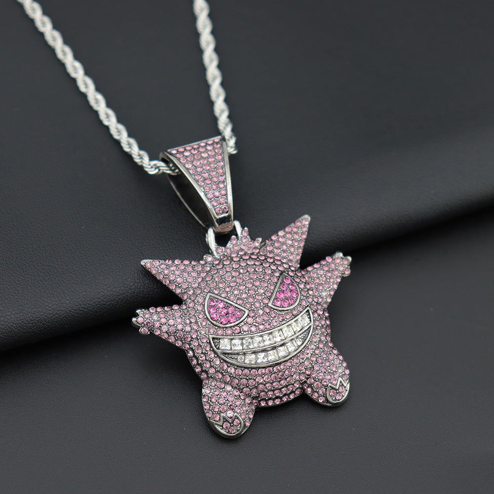 Necklaces Alloy Rhinestone Stainless Steel Cartoon Anime (M) Haojie004