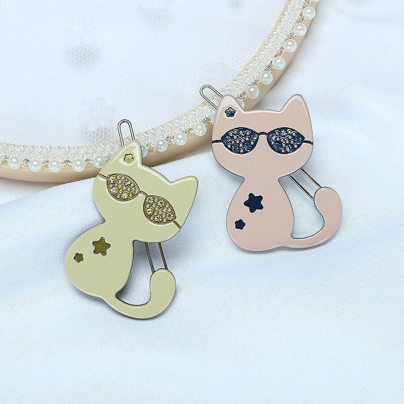 Acetate board cat hair clip (Minimo de compra 2) MYA-PeiY003