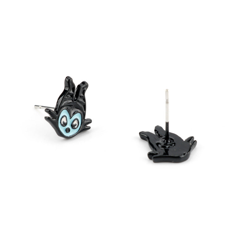 Alloy Cartoon Sleeping Charm Marlene Fitson Earrings MIC-HeY011