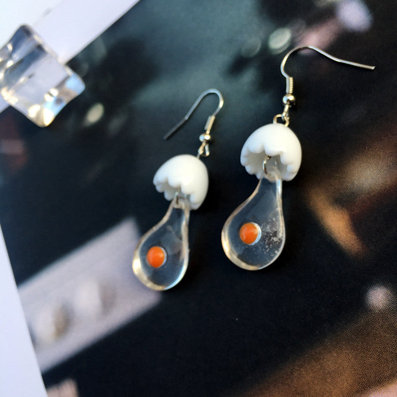 Acrylic Funny Imitation Egg Earrings (Minimo de Compra 2) MIC-ChouT043