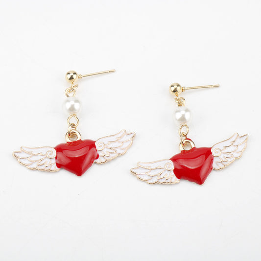 Alloy Angel Wing Earrings MYA-HeY010