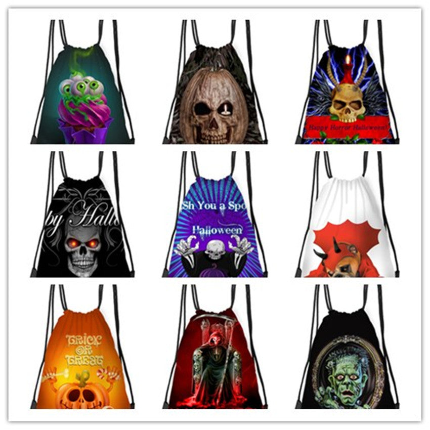 Polyester Halloween drawstring backpack (Minimo de Compra 2) MYA-QB011