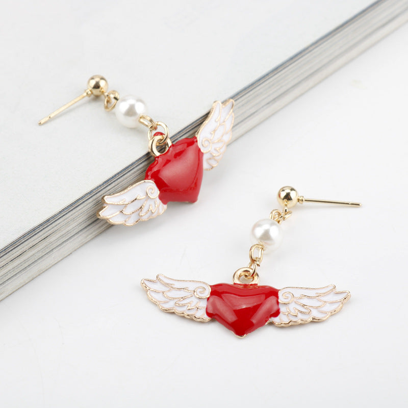 Alloy Angel Wing Earrings MYA-HeY010