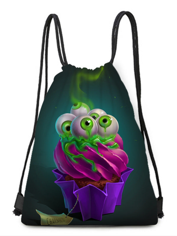 Polyester Halloween drawstring backpack (Minimo de Compra 2) MYA-QB011