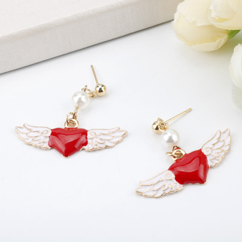 Alloy Angel Wing Earrings MYA-HeY010