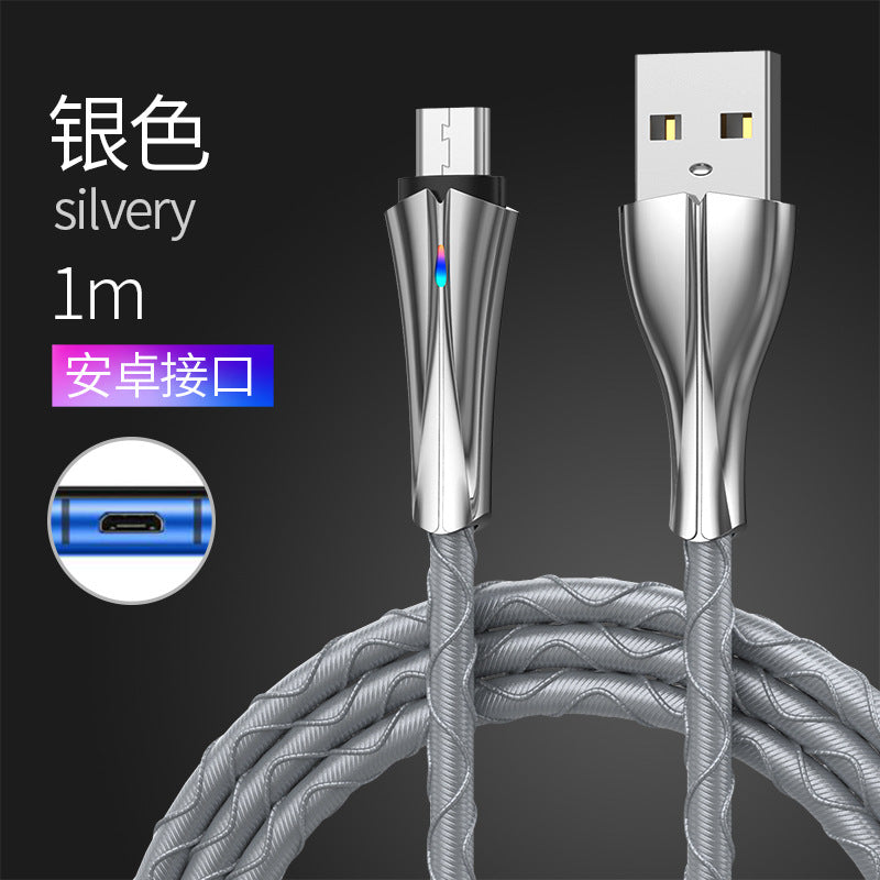 TPE colorful breathing light data cable (Minimo de compra 2) MIC-TengF005