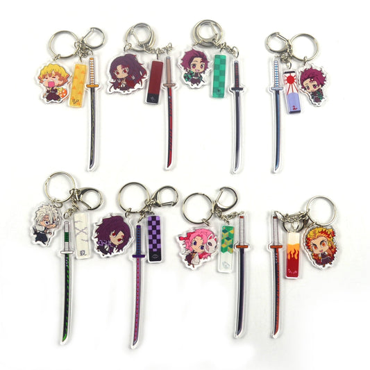 Cartoon Acrylic Anime Keychain KXin003