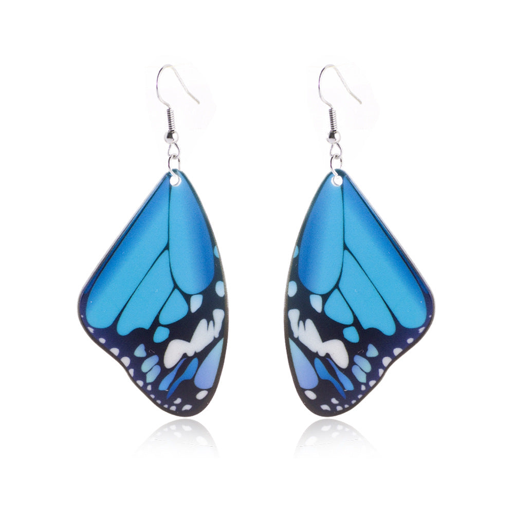 Earrings Alloy Explosion Personality Exaggerated Natural Butterfly Earrings 316L Stainless Steel YiD005