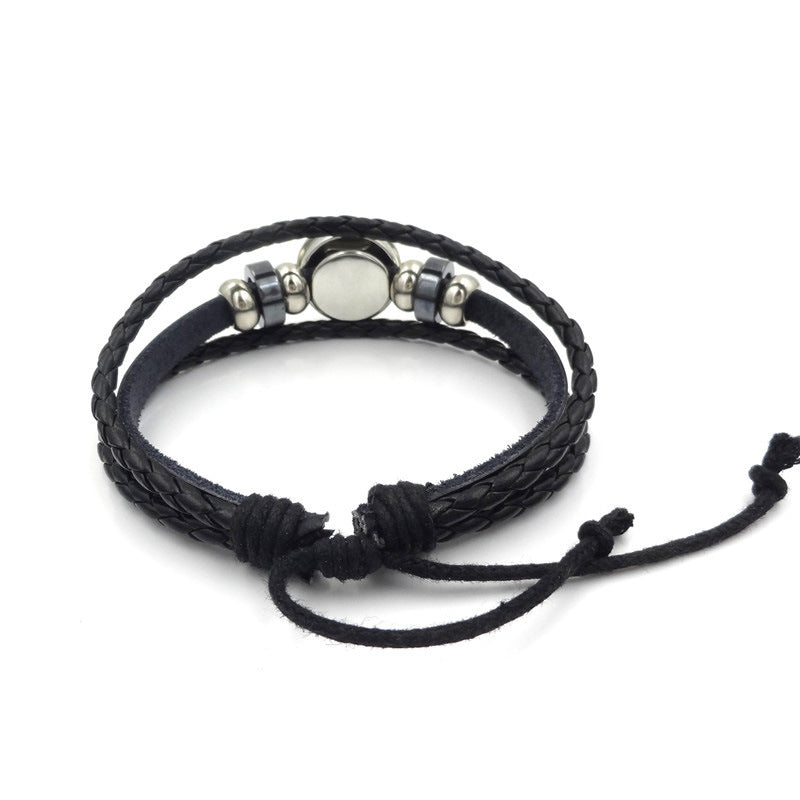 Alloy BLACKPINK woven leather bracelet MYA-ShuS003