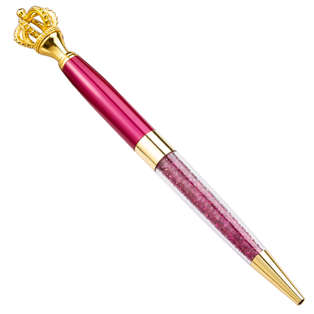 Ballpoint Pen Metal Crown Crystal Gelatin Pen JingL008