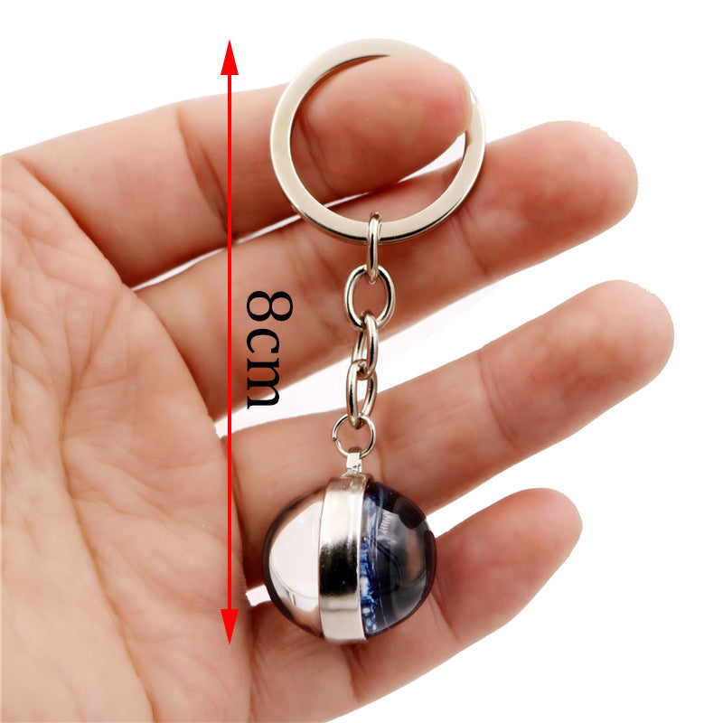 Alloy Blackpink Double sided Glass Ball Keychain MYA-ShuS012