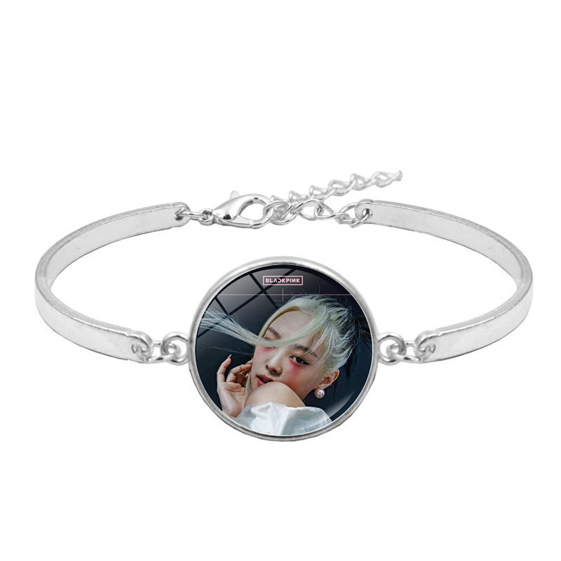 Alloy BLACKPINK Time Gem Bracelet MIC-ShuS006