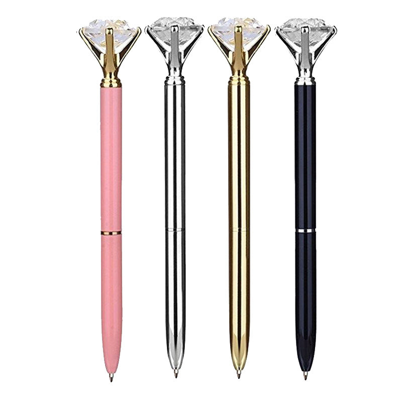 Diamond Shaped Metal Rotary Ballpoint Pen Baon002