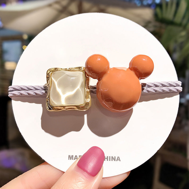 Colored square hair ring Minimum order quantity ≥ 2 MIC-HaiY007