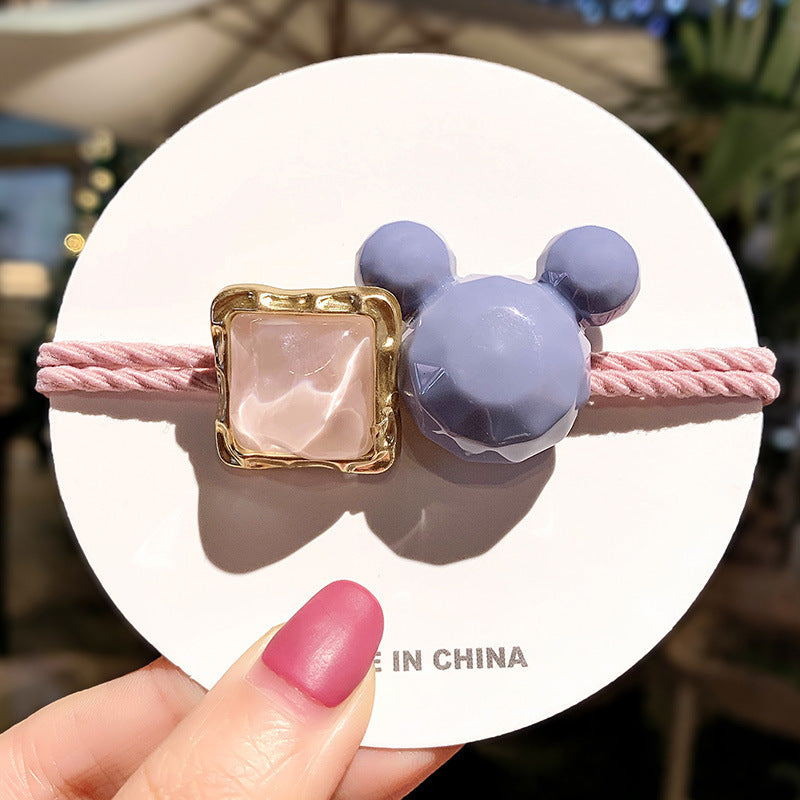 Colored square hair ring Minimum order quantity ≥ 2 MIC-HaiY007