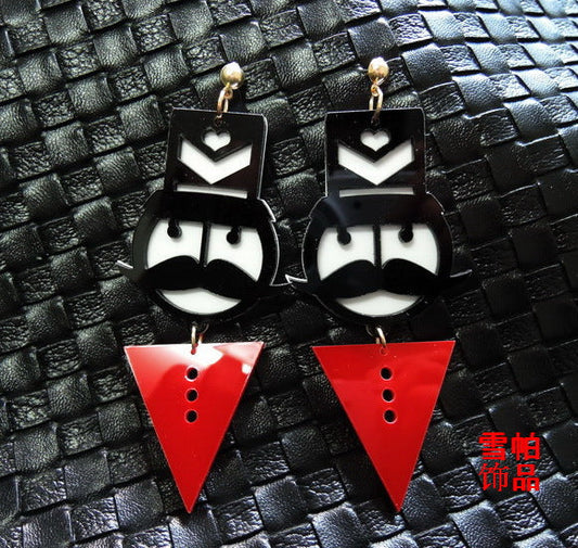 Cute Cartoon Acrylic earrings MIC-XueP003