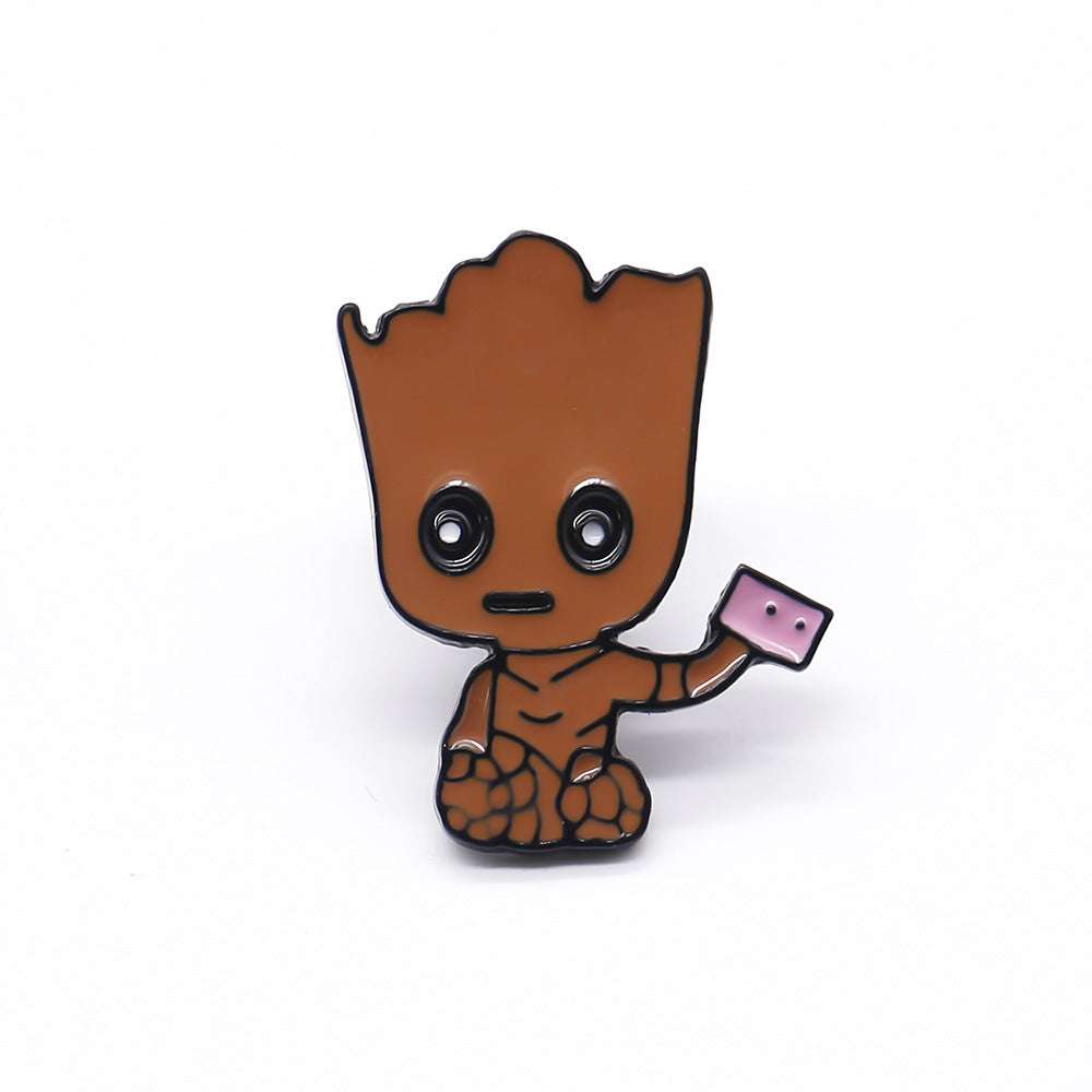 Metal Hero Tree Man Spider Man brooch (Minimo de Compra 3) MIC-XiuH003