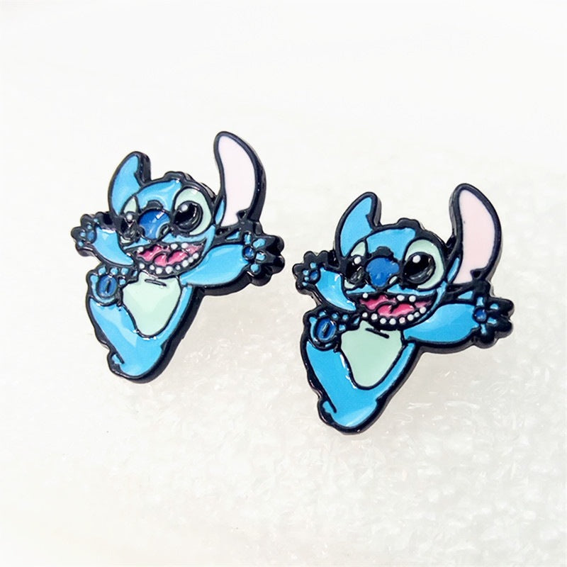 Earrings Cartoon Anime Stud Earrings QingT002