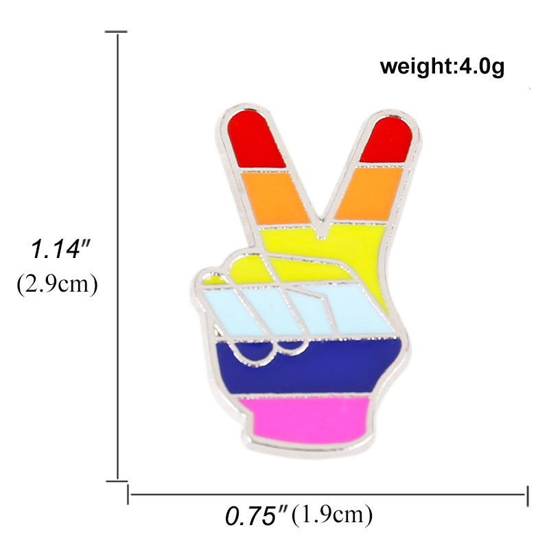 Alloy cartoon colorful flag brooch (Minimo de Compra 2) MIC-BaiF007