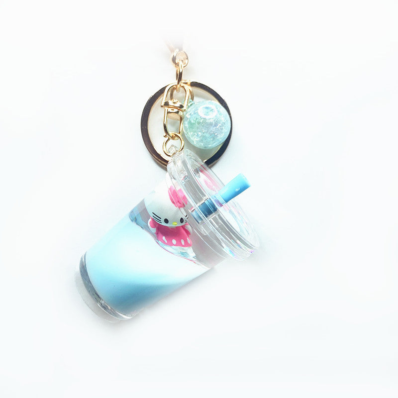 PVC cartoon floating oil keychain MIC-DMF006