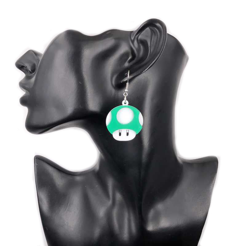 Acrylic geometric mushroom earrings（Minimo de compra 2）MYA-OuG026