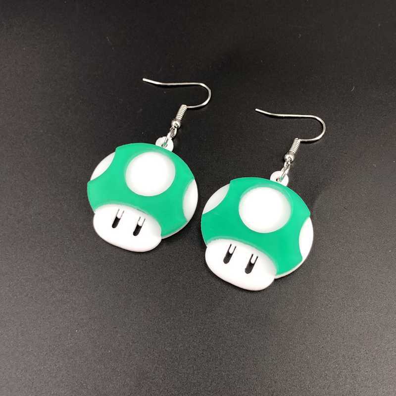 Acrylic geometric mushroom earrings（Minimo de compra 2）MYA-OuG026