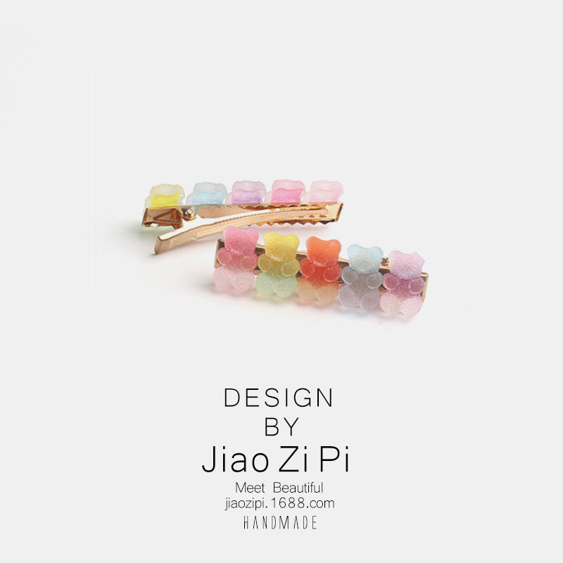 Resin gummy sugar bear hair clip (Minimo de Compra 2) MIC-JZP018