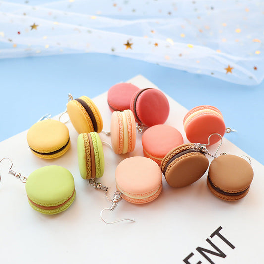 Earrings Plastic Simulation Macaron Burgers Minimo de compra 2 niqing006