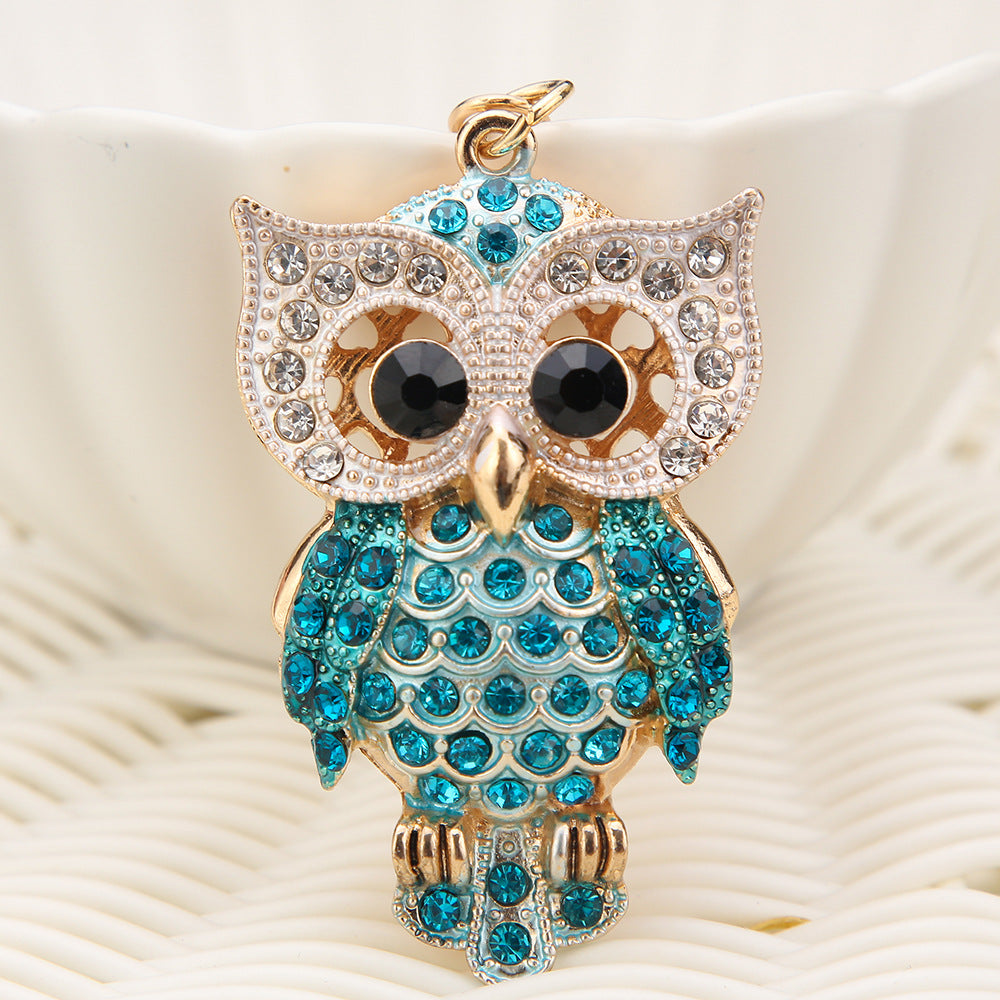 Diamond cartoon owl keychain  (Minimo de compra 2) MIC-ChaoK014