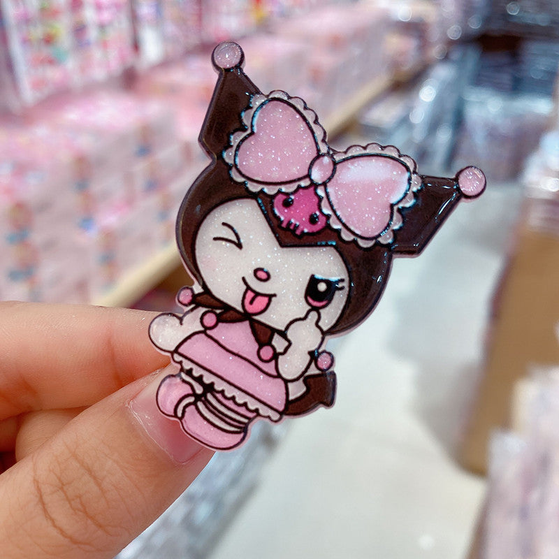 Acrylic cartoon cute hair clip 10PCS MYA-RuoT011