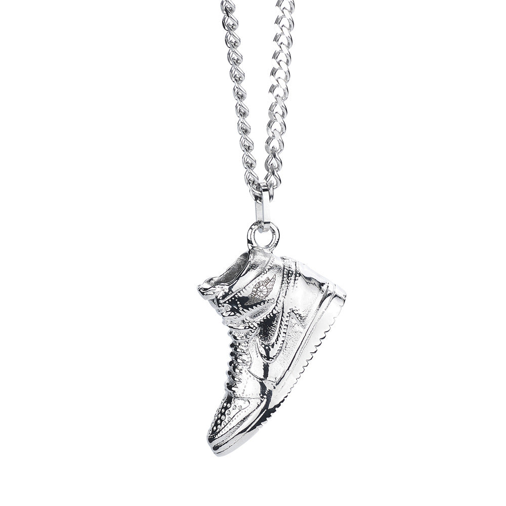 Shoe Pendant Titanium Steel Item MIC-NE-LangDi005