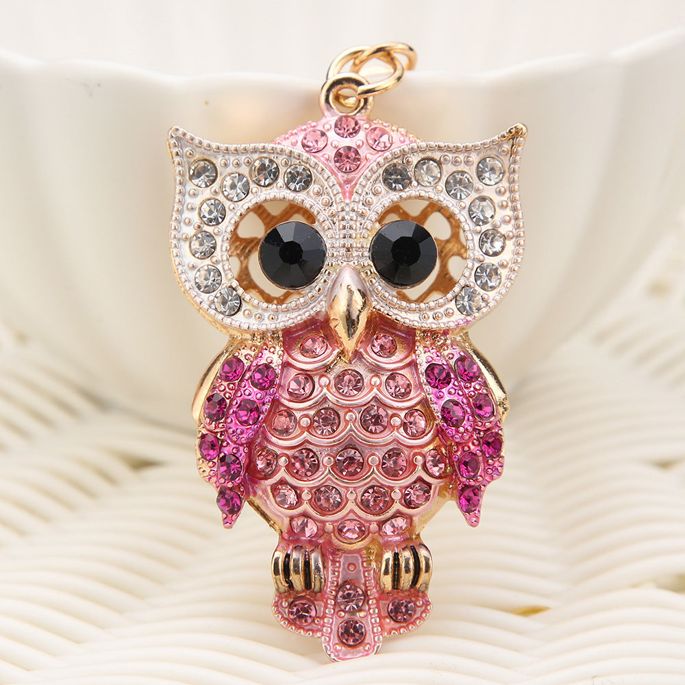 Diamond cartoon owl keychain  (Minimo de compra 2) MIC-ChaoK014