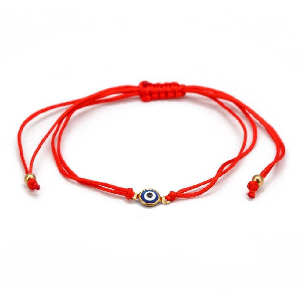 Copper Devil's Eye Braided Red Rope Bracelet  Minimo de compra 2 MIC-BaiD012