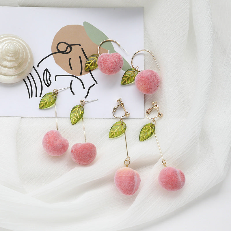 Alloy Peach Earrings MIC-SYN005