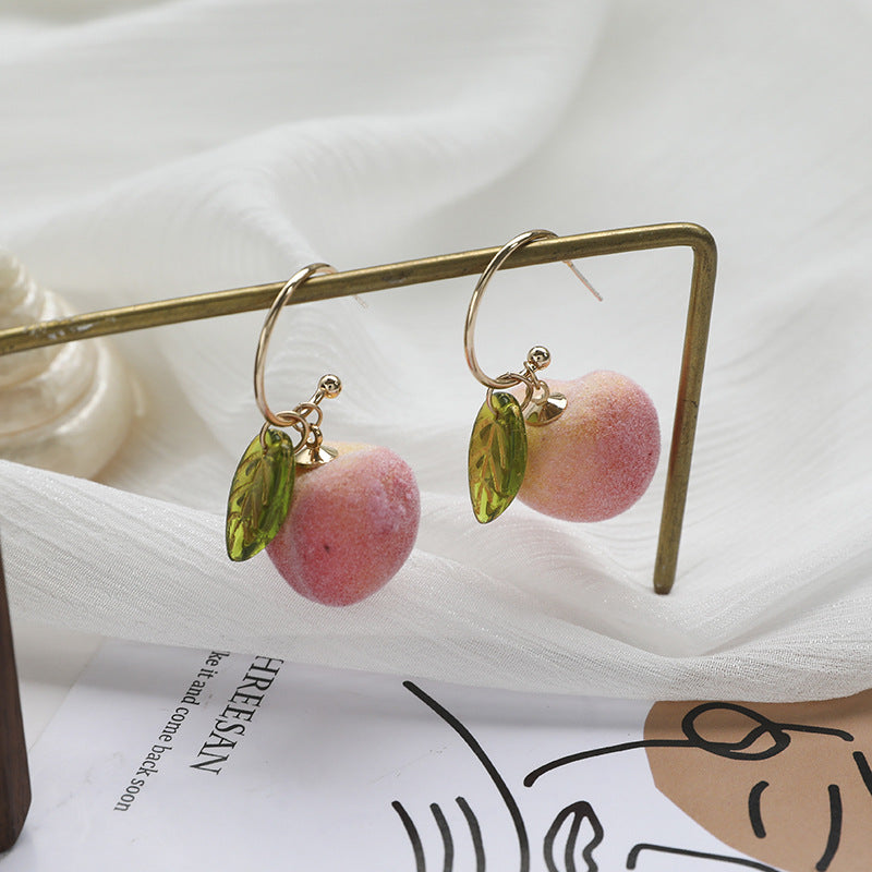 Alloy Peach Earrings MIC-SYN005