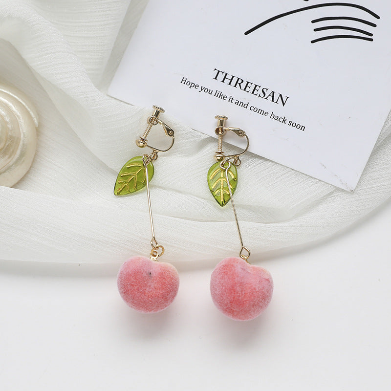 Alloy Peach Earrings MIC-SYN005