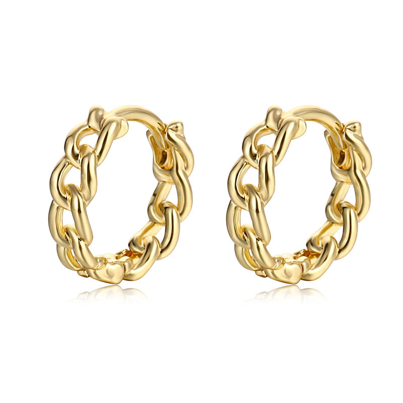 Alloy personalized chain earrings MIC-QingR012