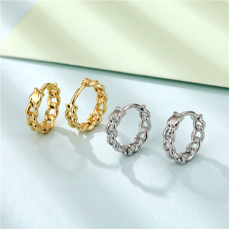 Alloy personalized chain earrings MIC-QingR012