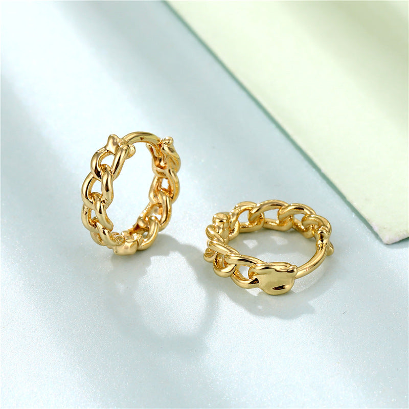 Alloy personalized chain earrings MIC-QingR012