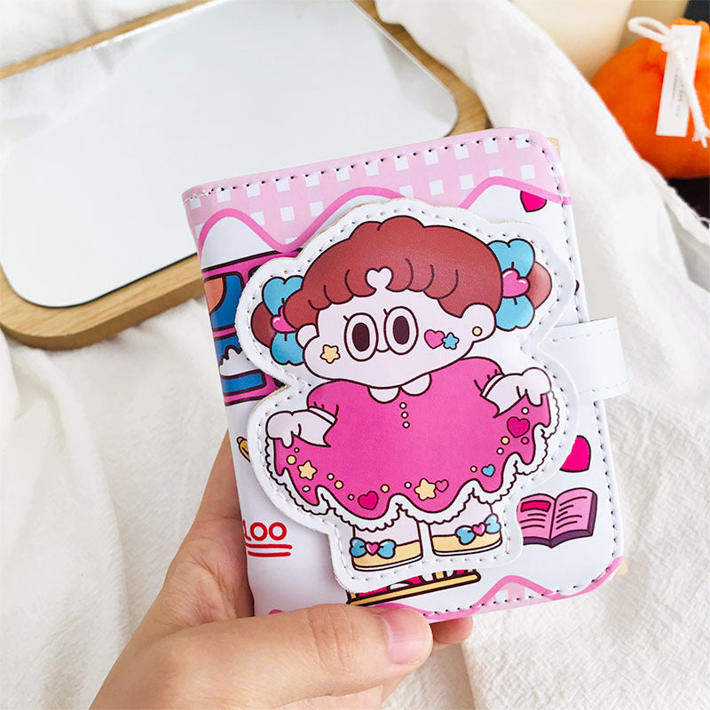 PU Cute Japanese and Korean Little Bear Zero Wallet (Minimo de compra 3) MYA-WanG003