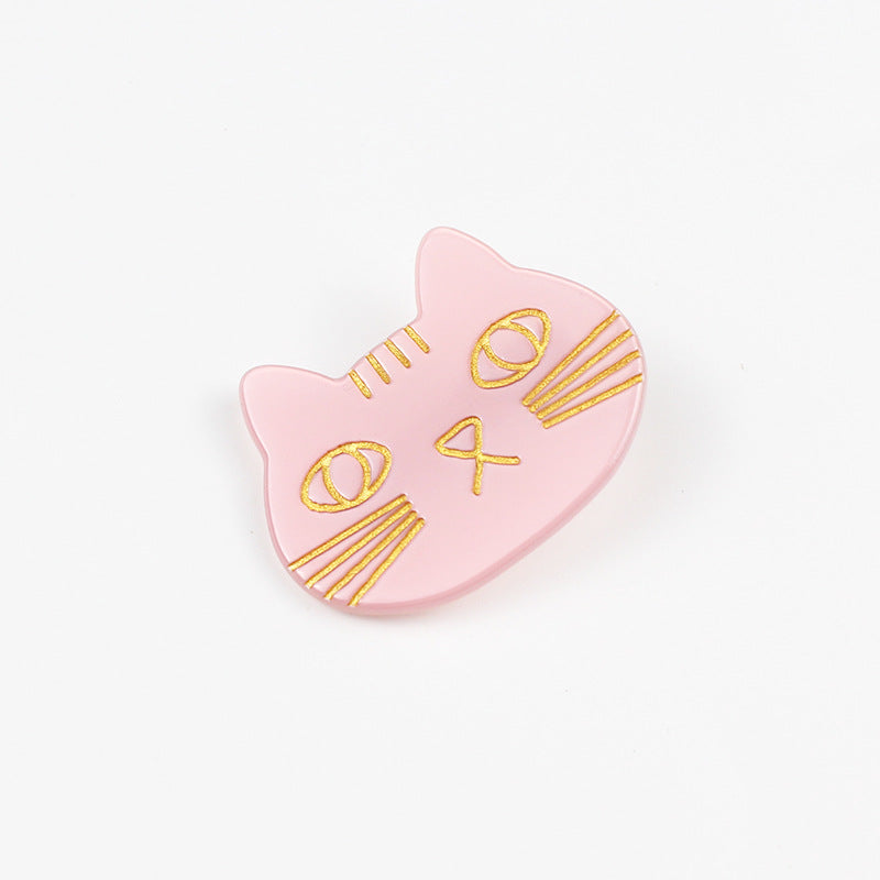 Acetate board cat hair clip (Minimo de compra 2) MIC-PeiY001