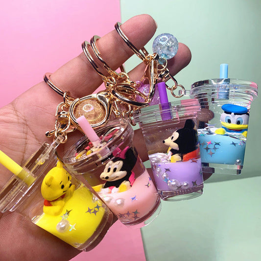 Keychains Acrylic Hardware Drift Bottle Oiled Cute Cartoon (M) DMF037