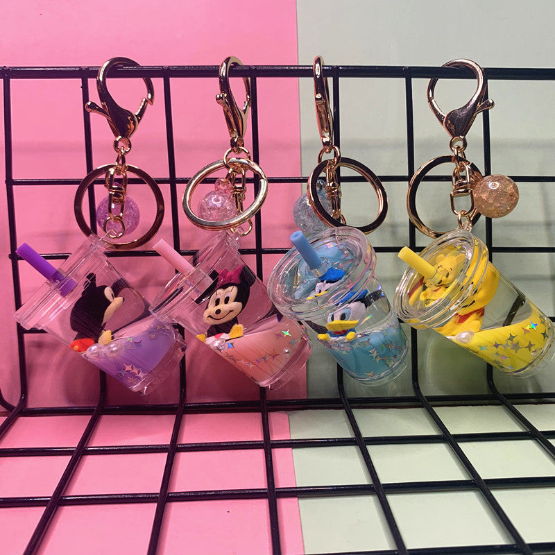 Keychains Acrylic Hardware Drift Bottle Oiled Cute Cartoon (M) DMF037