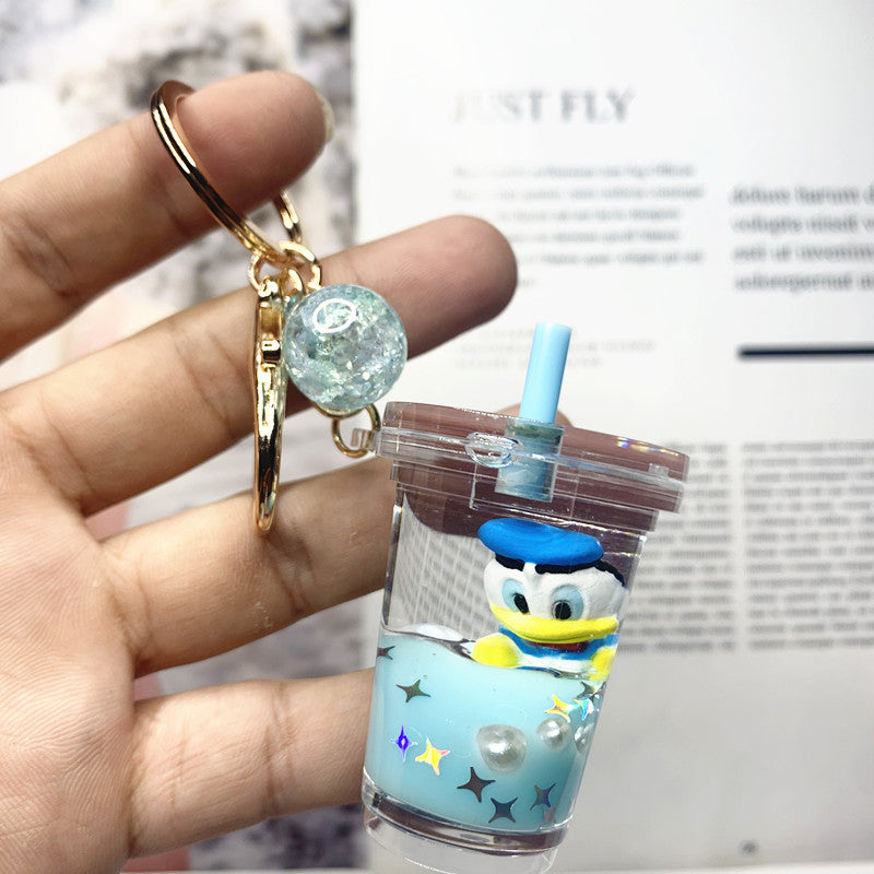 Keychains Acrylic Hardware Drift Bottle Oiled Cute Cartoon (M) DMF037