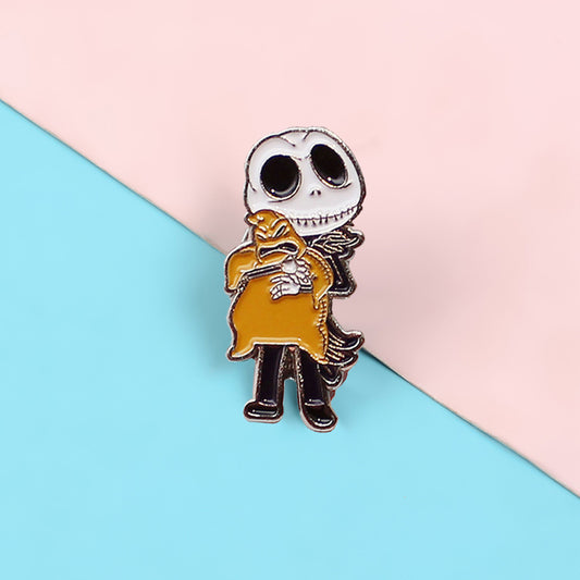 Alloy Skeleton Jack brooch MIC-ZhiN005